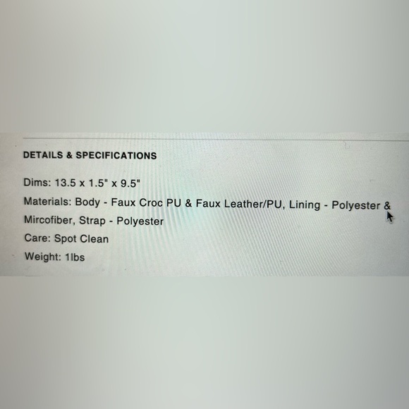 Béis “The Messenger” bag in Black Croc - excellent condition, used a few times! - Picture 5 of 6